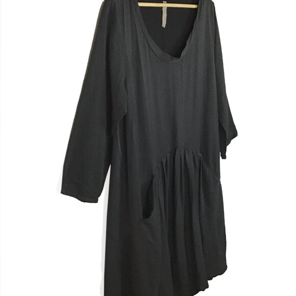 Cynthia Ashby Dress 34 Sleeve A-Lined Boxy Pockets OVER-SIZED Venetian Dress - Picture 6 of 12